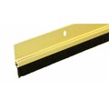 Randall 3' Gold Anodized Aluminum Brush Door Sweep For Gap Up To 1" 3 FT BS-100-G